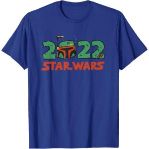 image:imageStar Wars Cartoon Boba Fett 2022 TShirtRoyal Blue