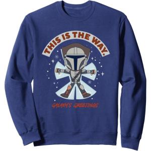image:imageStar Wars The Mandalorian This Is The Way Galaxys Greetings SweatshirtNavy Blue