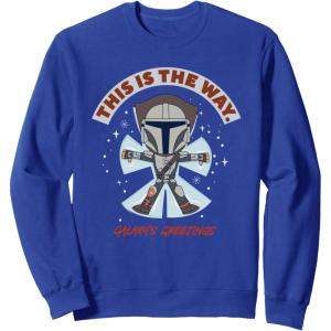 image:imageStar Wars The Mandalorian This Is The Way Galaxys Greetings SweatshirtRoyal Blue