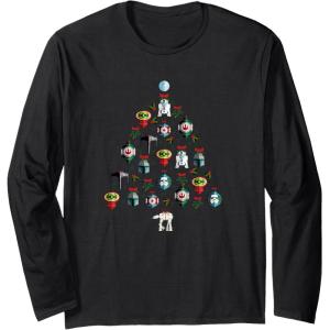 image:imageStar Wars Christmas Tree Ornaments Holiday Long Sleeve TShirtBlack