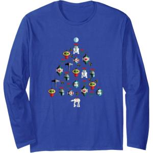 image:imageStar Wars Christmas Tree Ornaments Holiday Long Sleeve TShirtRoyal Blue