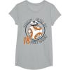 image:imageStar Wars BB8 Rollin Into My 18th Birthday Portrait TShirtHeather Grey
