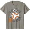 image:imageStar Wars BB8 Rollin Into My 18th Birthday Portrait TShirtSlate Grey