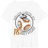 image:imageStar Wars BB8 Rollin Into My 18th Birthday Portrait TShirtWhite