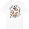image:imageStar Wars BB8 Rollin Into My 2nd Birthday Portrait TShirtWhite