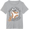 image:imageStar Wars BB8 Rollin Into My 3rd Birthday Portrait TShirtHeather Grey