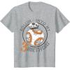 image:imageStar Wars BB8 Rollin Into My 3rd Birthday Portrait TShirtHeather Grey