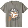 image:imageStar Wars BB8 Rollin Into My 3rd Birthday Portrait TShirtSlate Grey