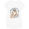 image:imageStar Wars BB8 Rollin Into My 3rd Birthday Portrait TShirtWhite