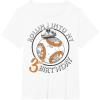 image:imageStar Wars BB8 Rollin Into My 3rd Birthday Portrait TShirtWhite