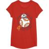 image:imageStar Wars BB8 Rollin Into My 4th Birthday Portrait TShirtRed