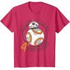 image:imageStar Wars BB8 Rollin Into My 4th Birthday Portrait TShirtRed Heather