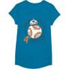 image:imageStar Wars BB8 Rollin Into My 4th Birthday Portrait TShirtSapphire Blue