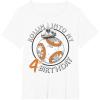 image:imageStar Wars BB8 Rollin Into My 4th Birthday Portrait TShirtWhite