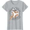 image:imageStar Wars BB8 Rollin Into My 7th Birthday Portrait TShirtHeather Grey
