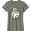 image:imageStar Wars BB8 Rollin Into My 7th Birthday Portrait TShirtOlive Heather