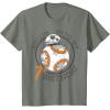image:imageStar Wars BB8 Rollin Into My 7th Birthday Portrait TShirtOlive Heather