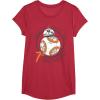 image:imageStar Wars BB8 Rollin Into My 7th Birthday Portrait TShirtRed Heather