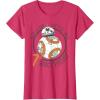 image:imageStar Wars BB8 Rollin Into My 7th Birthday Portrait TShirtRed Heather