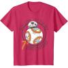 image:imageStar Wars BB8 Rollin Into My 7th Birthday Portrait TShirtRed Heather