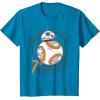 image:imageStar Wars BB8 Rollin Into My 7th Birthday Portrait TShirtSapphire Blue
