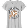 image:imageStar Wars BB8 Rollin Into My 7th Birthday Portrait TShirtSilver Grey