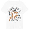 image:imageStar Wars BB8 Rollin Into My 7th Birthday Portrait TShirtWhite