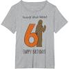 image:imageStar Wars Chewbacca Arrrggh Sixth Birthday TShirtHeather Grey