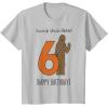 image:imageStar Wars Chewbacca Arrrggh Sixth Birthday TShirtSilver Grey