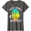 image:imageStar Wars Chewie Party Animal 4th Birthday Colorful Portrait TShirtAsphalt Grey