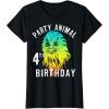 image:imageStar Wars Chewie Party Animal 4th Birthday Colorful Portrait TShirtBlack