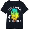 image:imageStar Wars Chewie Party Animal 4th Birthday Colorful Portrait TShirtBlack