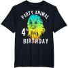 image:imageStar Wars Chewie Party Animal 4th Birthday Colorful Portrait TShirtBlack