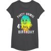 image:imageStar Wars Chewie Party Animal 4th Birthday Colorful Portrait TShirtDark Heather Grey