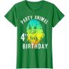image:imageStar Wars Chewie Party Animal 4th Birthday Colorful Portrait TShirtKelly Green