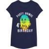 image:imageStar Wars Chewie Party Animal 4th Birthday Colorful Portrait TShirtNavy Blue
