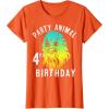 image:imageStar Wars Chewie Party Animal 4th Birthday Colorful Portrait TShirtOrange