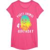 image:imageStar Wars Chewie Party Animal 4th Birthday Colorful Portrait TShirtPink Heather