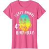 image:imageStar Wars Chewie Party Animal 4th Birthday Colorful Portrait TShirtPink Heather