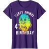 image:imageStar Wars Chewie Party Animal 4th Birthday Colorful Portrait TShirtPurple