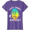 image:imageStar Wars Chewie Party Animal 4th Birthday Colorful Portrait TShirtPurple Heather