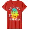 image:imageStar Wars Chewie Party Animal 4th Birthday Colorful Portrait TShirtRed