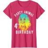 image:imageStar Wars Chewie Party Animal 4th Birthday Colorful Portrait TShirtRed Heather