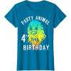 image:imageStar Wars Chewie Party Animal 4th Birthday Colorful Portrait TShirtSapphire Blue