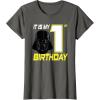image:imageStar Wars Darth Vader 1st Birthday TShirt TShirtAsphalt Grey