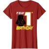 image:imageStar Wars Darth Vader 1st Birthday TShirt TShirtCranberry Red