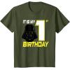 image:imageStar Wars Darth Vader 1st Birthday TShirt TShirtOlive Green