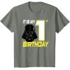 image:imageStar Wars Darth Vader 1st Birthday TShirt TShirtOlive Heather