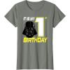 image:imageStar Wars Darth Vader 1st Birthday TShirt TShirtOlive Heather