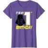 image:imageStar Wars Darth Vader 1st Birthday TShirt TShirtPurple Heather